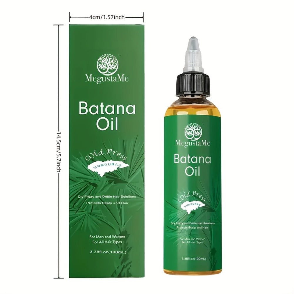 Batana Oil Cold Pressed Pure Hair & Scalp Treatment – Deep Moisturizing Conditioner with Jojoba Oil for Dry Damaged Hair, Fri