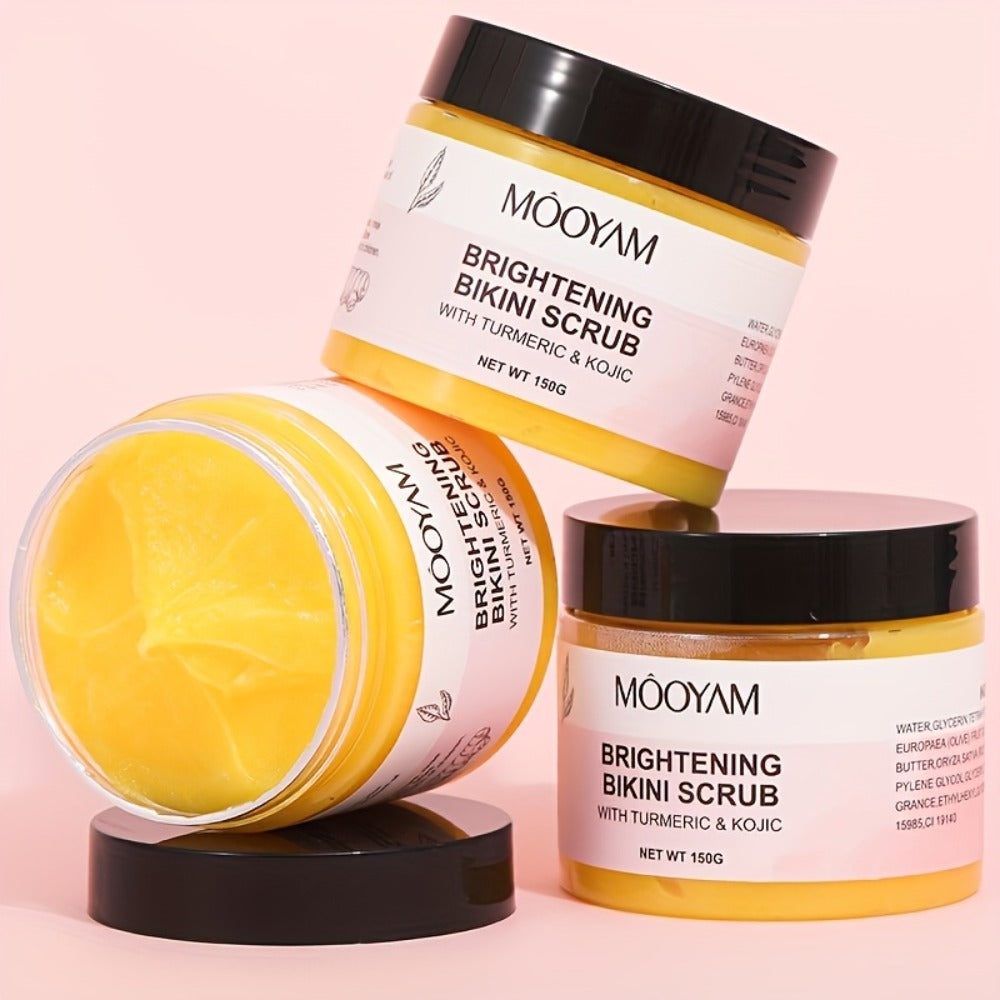 Glycolic Acid Bikini Area Scrub 150g, Kojic Acid & Turmeric Exfoliating Paste, Brightening Treatment — image 11