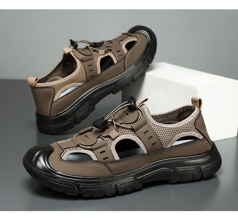 Summer Beach Hole Wading Rotating Button Sandals Men's Casual Shoes