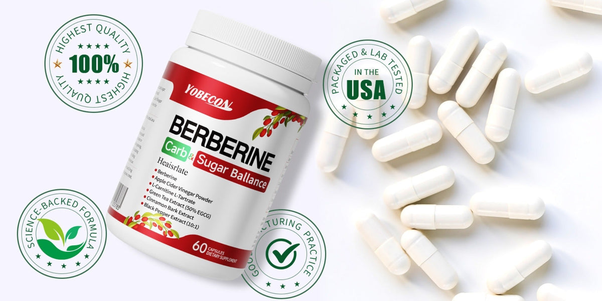 Dietary Supplement Berberine Capsules with Apple Cider Vinegar, Cinnamon and Green Tea, 60 Count — image 11