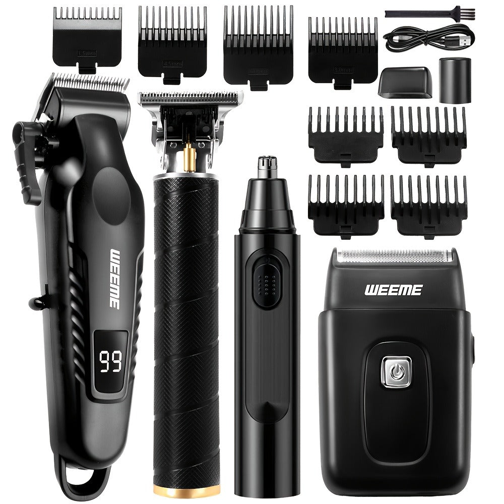 Hair Clippers & Trimmers WEEME Two- or Three-Piece Set with T-Blade, Foil Shaver, USB Charging and Color Options — image 9