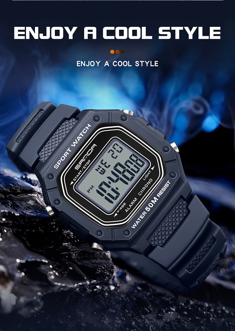 Swimming Waterproof Youth Electronic Watch Simple Alarm Clock