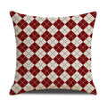 Christmas Linen Stripe Pillowcase – 45x45 cm Cushion Cover
