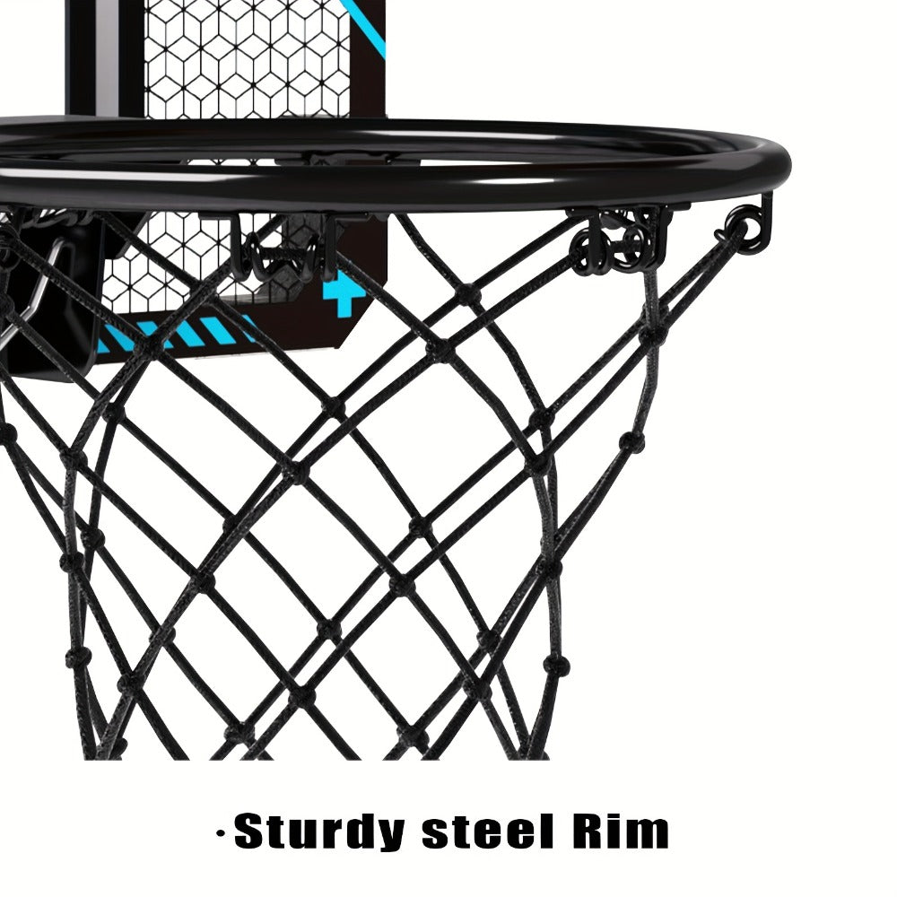 Over Door Basketball Hoop with LED Lights & Electronic Scoreboard, Mini Hoop Set with 4 Balls for Kids Teens Adults — image 1