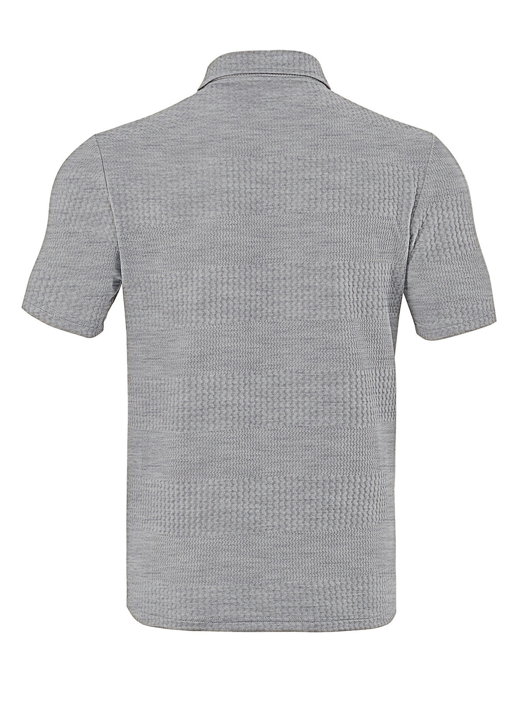 Men's Loose Casual Lapel Jacquard Short Sleeve