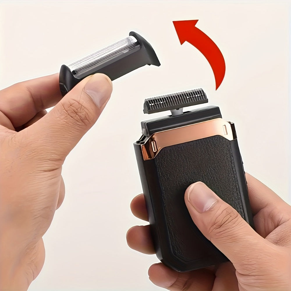 Black Foil Electric Shaver with Flip-Up Sideburn Trimmer, Rechargeable Body and 3.8-Inch Pictured Height — image 7