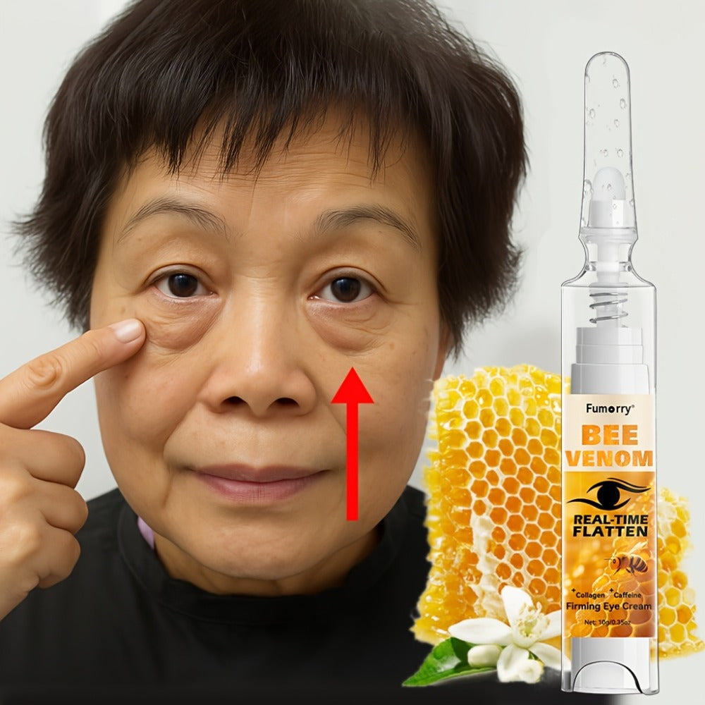 Bee Venom, Caffeine and Collagen Eye Cream Pen with White-and-Gold Body and Precision Dispenser Tip — image 2