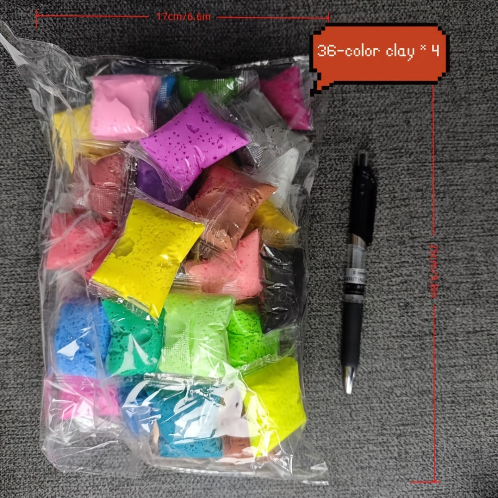 Air Dry Clay Set for Kids 120/150 Pieces, 36 Metallic Colors Ultra Light with the Listed Color, Size or Set Options for Every