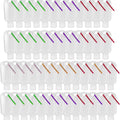 TSA Approved Travel Bottles with Keychain Leakproof Refillable Squeeze Containers 50-Pack Clear Plastic 1.7oz 50ML for Toilet