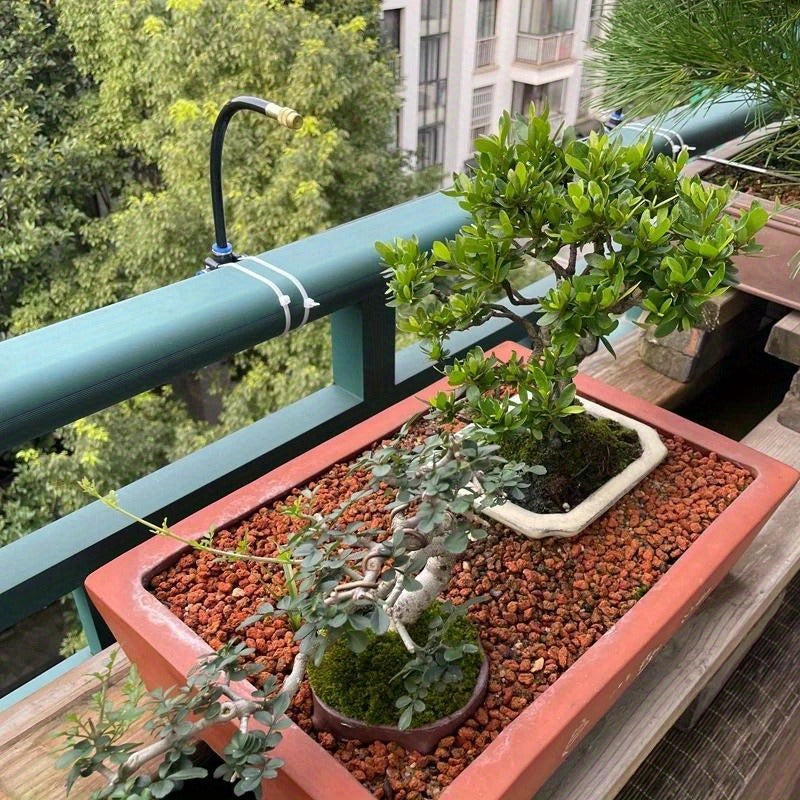 Garden Sprinkler Kit Rotating Copper Nozzle Automatic Irrigation System for Lawn Balcony Misting — image 18