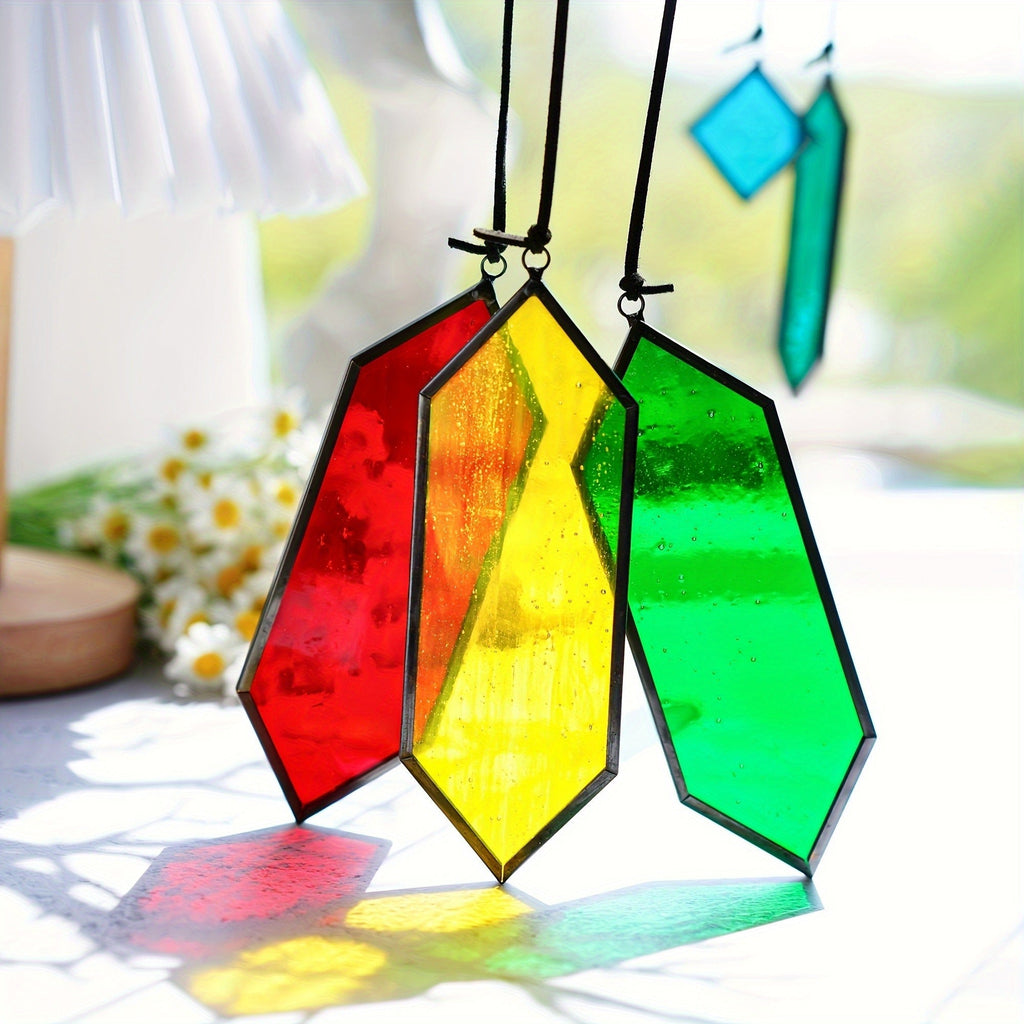 Glass Rainbow Suncatcher Hanging Ornament – Crystal Prism Window Sun Catcher for Garden, Patio & Home Decor — image 20