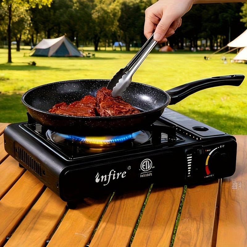 Black Single-Burner Butane Tabletop Camping Stove with Carrying Case, Adjustable Knob and US-Spec Option — image 19