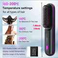 Cordless Hair Straightener 2-in-1 Ceramic Flat Iron & Curler – USB-C Rechargeable Wireless Portable Travel Styling Tool 3-Spe