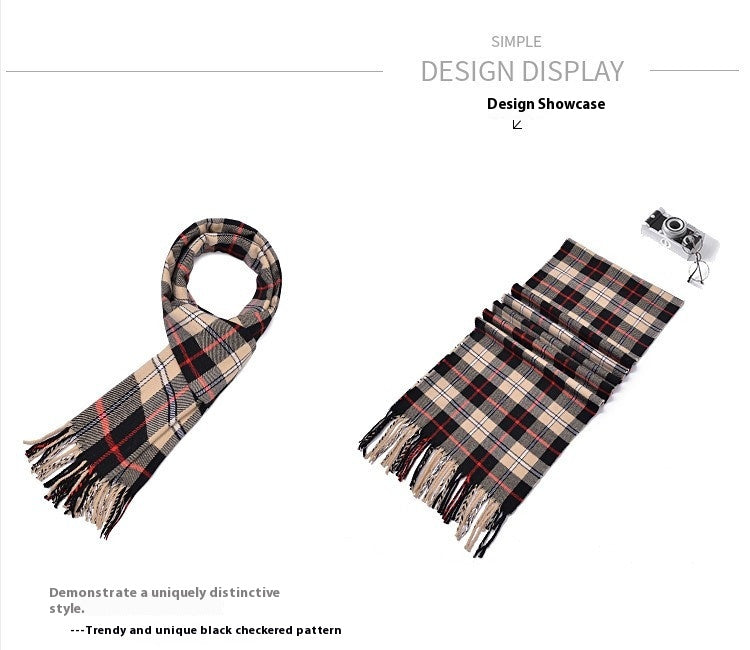 Winter Korean Style Student Versatile Trendy Young Men's Scarf