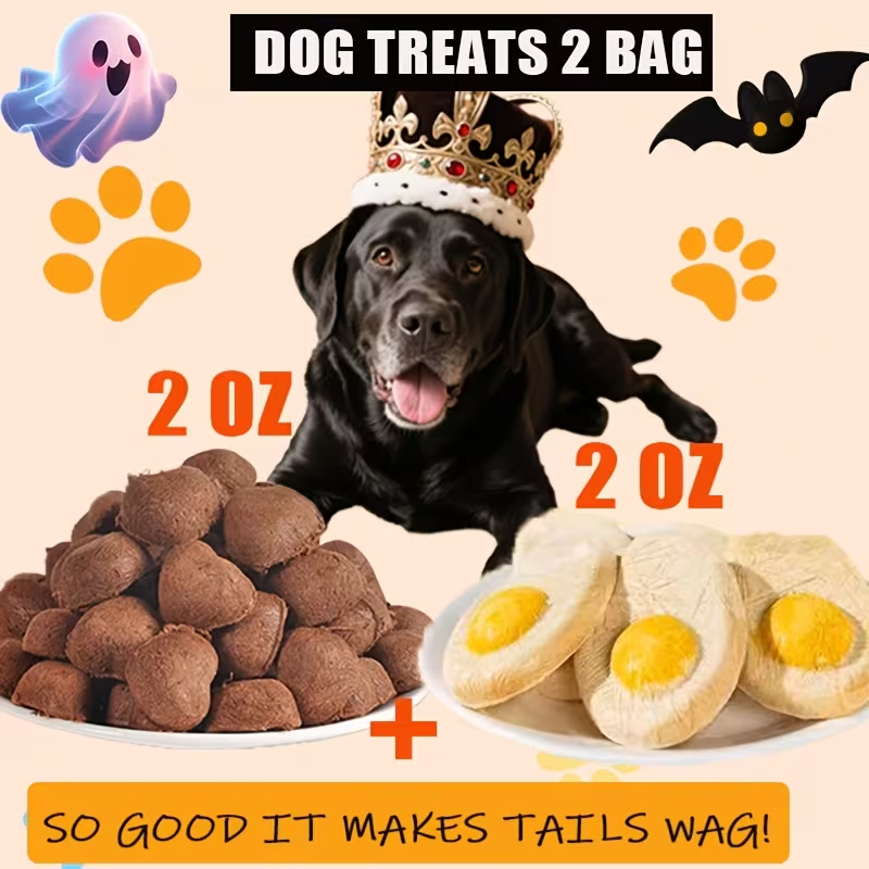 Dog Treats Chicken, Duck and Egg Yolk Assortment with Multi-Bag, 350g and 25 x 4g Options for Dog Reward Use — image 28