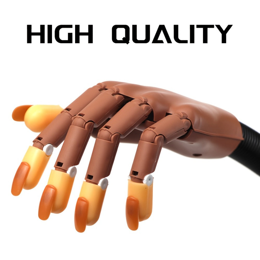 Nail Practice Hand Kit for Acrylic Nails Flexible Training Hand with 200pcs Replacement Nail Pads Clippers — image 3