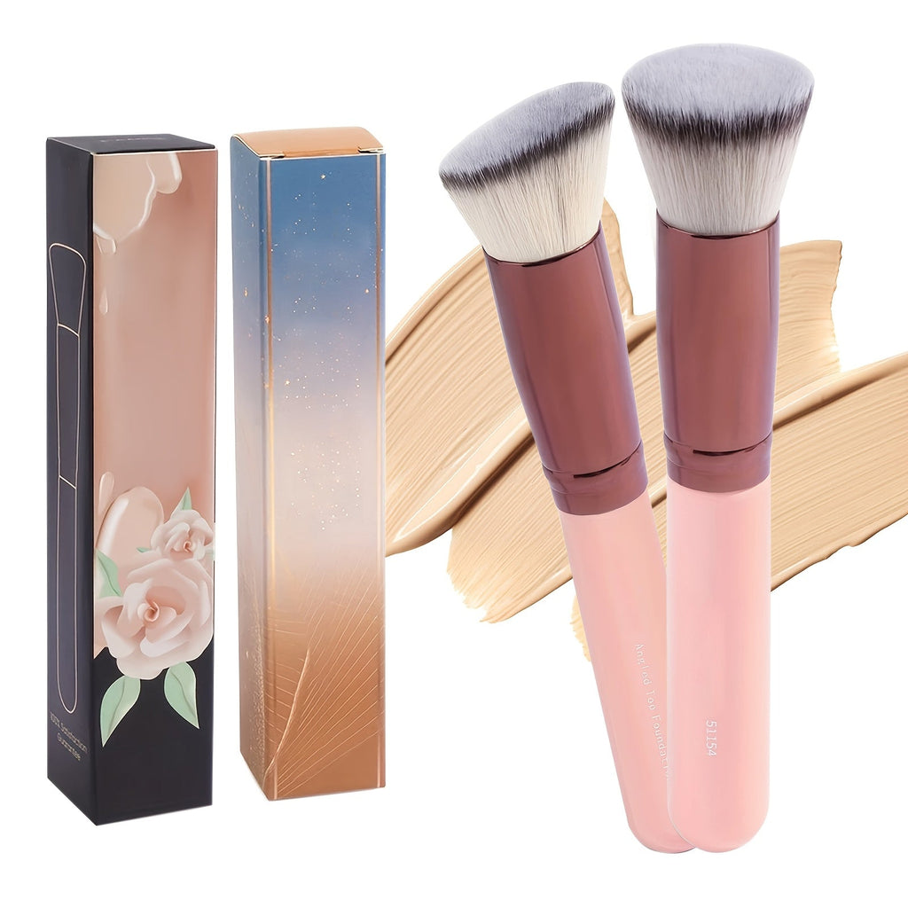 Makeup Brush Set, 30-Piece Nylon Bristle Collection with Alloy Handles, Face and Eye Brush Shapes and Storage Pouch — image 1