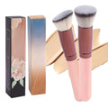Makeup Brush Set, 30-Piece Nylon Bristle Collection with Alloy Handles, Face and Eye Brush Shapes and Storage Pouch — image 1