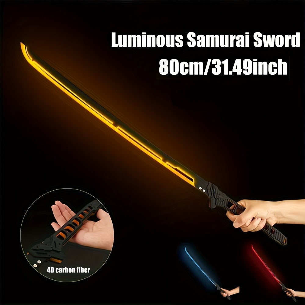 LED Cyberpunk Katana Prop 80cm Acrylic Luminous with the Listed Color, Size or Set Options for Everyday Use — image 2