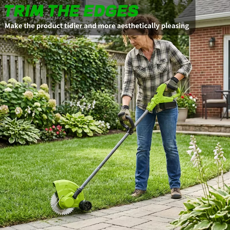 Cordless Lawn Mower 3-in-1, Trimmer Edger Small Yard Patio Garden for Garden, Patio and Yard Use — image 7