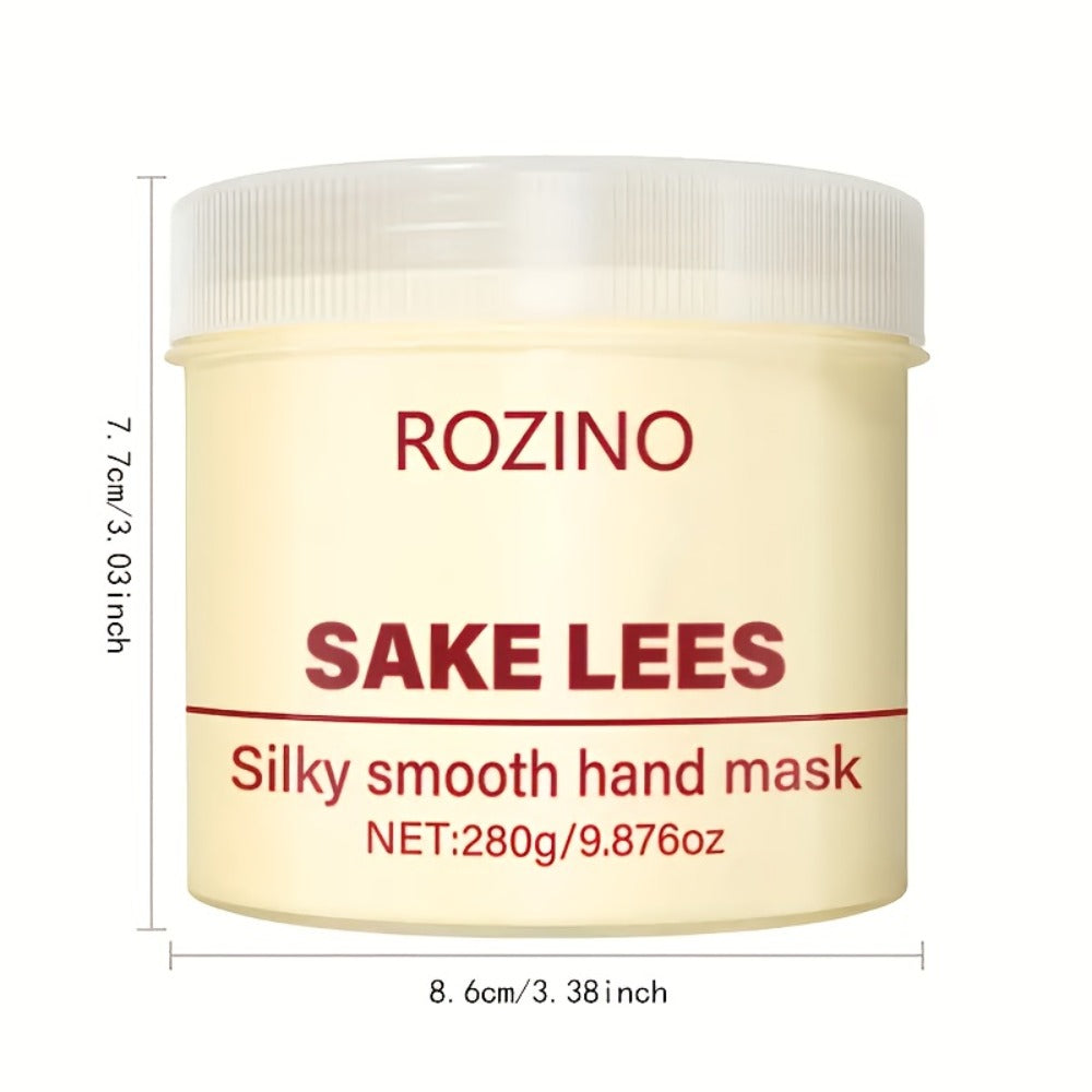 Hand Mask Cream 280g Moisturizing Brightening with Licorice & Distillers Grains – Deep Hydration for Dry Rough Peeling Hands 