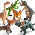 Toddler Dinosaur Figures with Educational Book, 6 Jumbo Realistic Dinosaur Toys for Toddlers 1+ Years — image 1