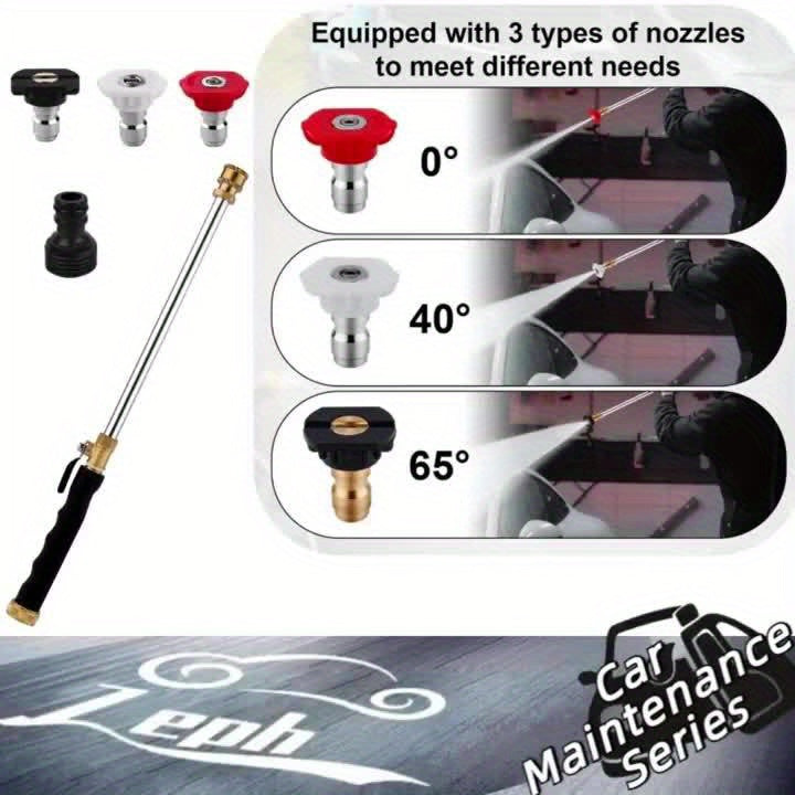 Pressure Washer Wand, Garden Hose Car Patio Yard Cleaning Nozzles for Garden, Lawn and Yard Watering — image 10