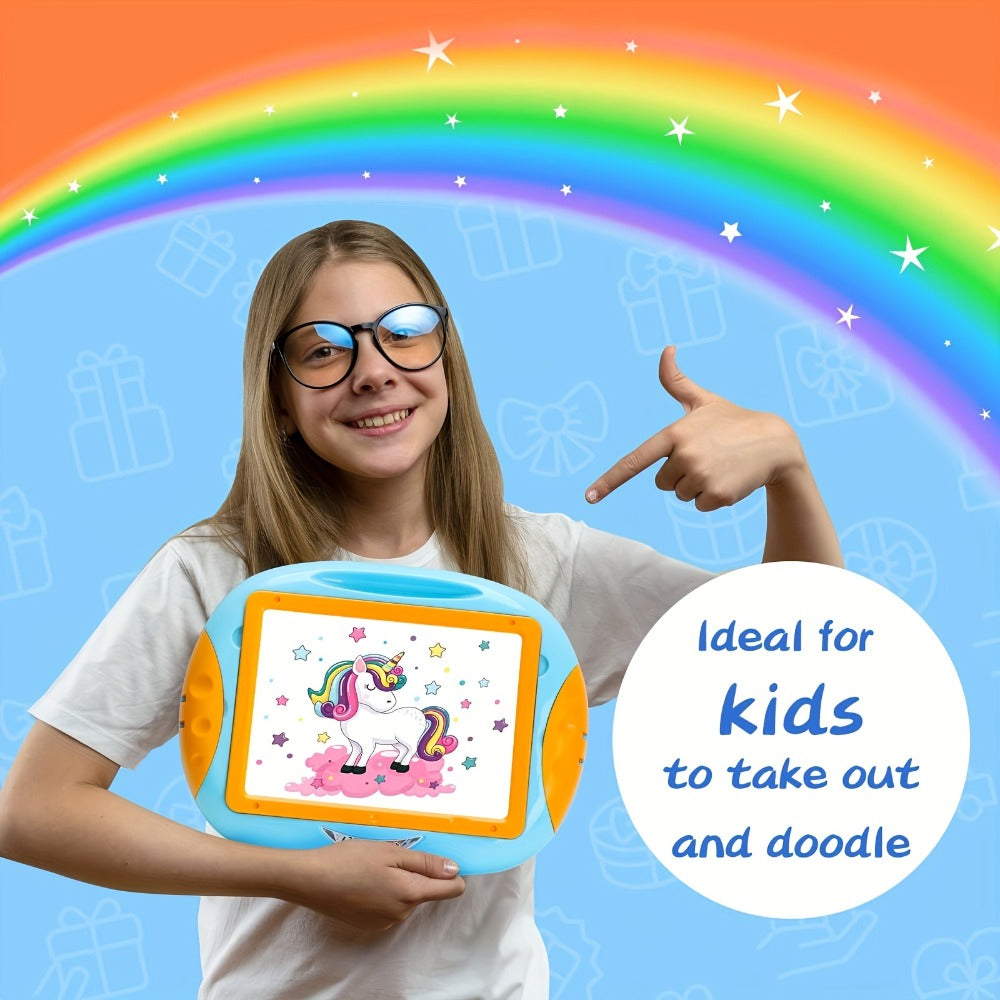 Double-Sided Kids Drawing Easel with Foldable Tabletop Stand, Chalkboard, Whiteboard and Six Color Options — image 13