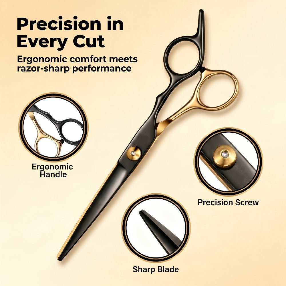 Hair Cutting Scissors Kit 13 Piece – Professional Barber Shears Set with Thinning Shears, Blending Scissors & Accessories — i