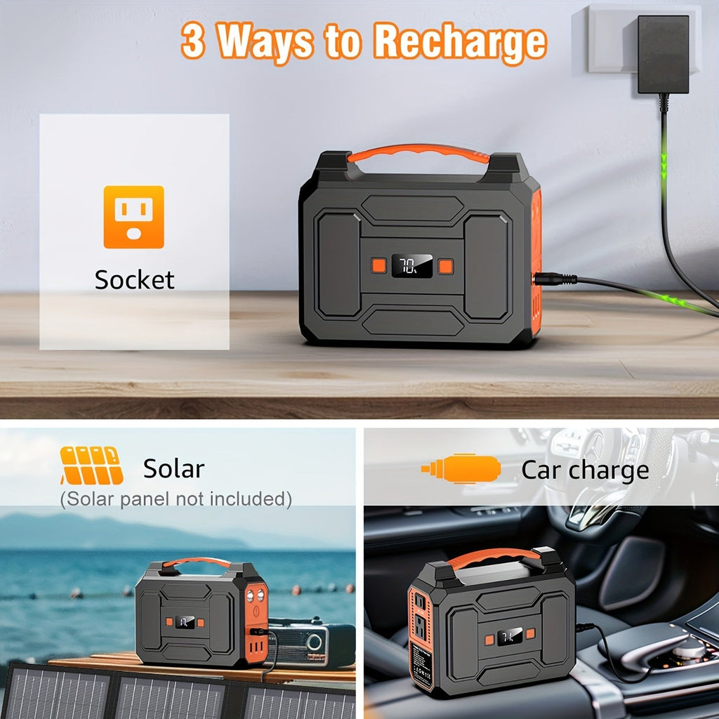 Portable Power Station with 146Wh or 300W Source Configurations, AC, DC, USB and LED Light — image 3