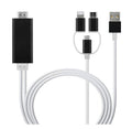 Type-C to HDMI 3-in-1 Mobile Phone Projection Cable 2M - 1080P