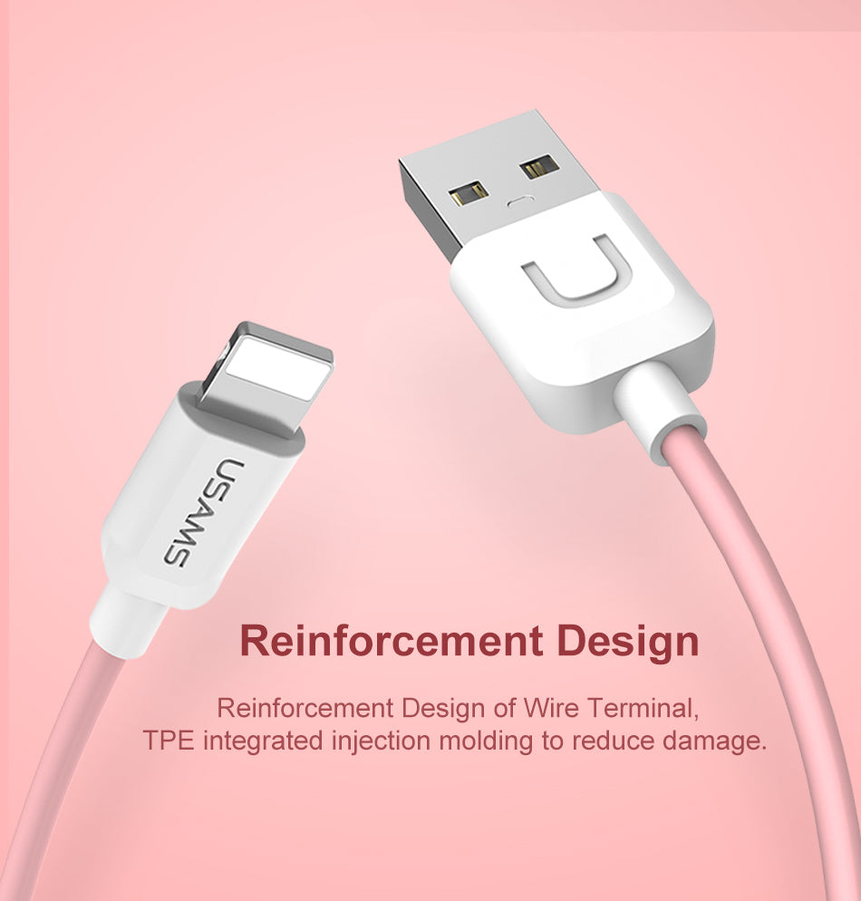 Lightning USB Cable 2A 1M - Compatible with iPhone X, 8, 7, 6, 5, iPad & iPod