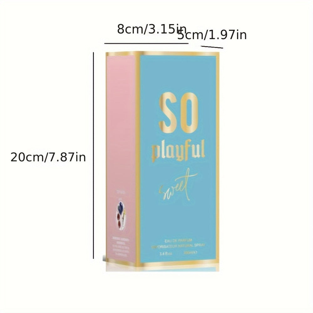 SO Playful Eau de Parfum Spray, 100 ml Bottle with White Cyclamen, Pepper and Cherry Label Notes — image 4
