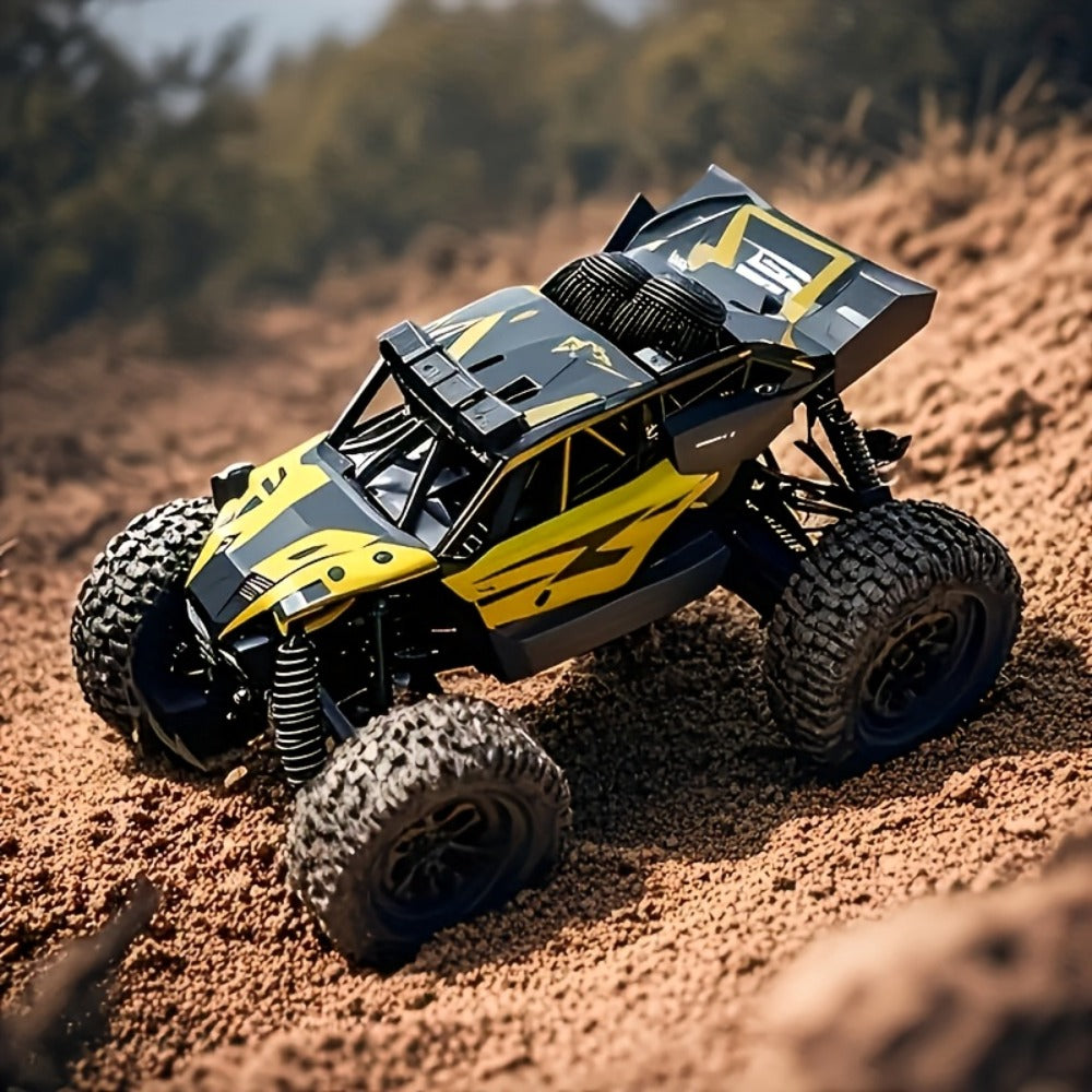 RC Off-Road Truck for Kids Ages 6+, High Speed Remote Control Car Alloy Steel Body Full-Function 4WD Monster Truck Toy for Bo