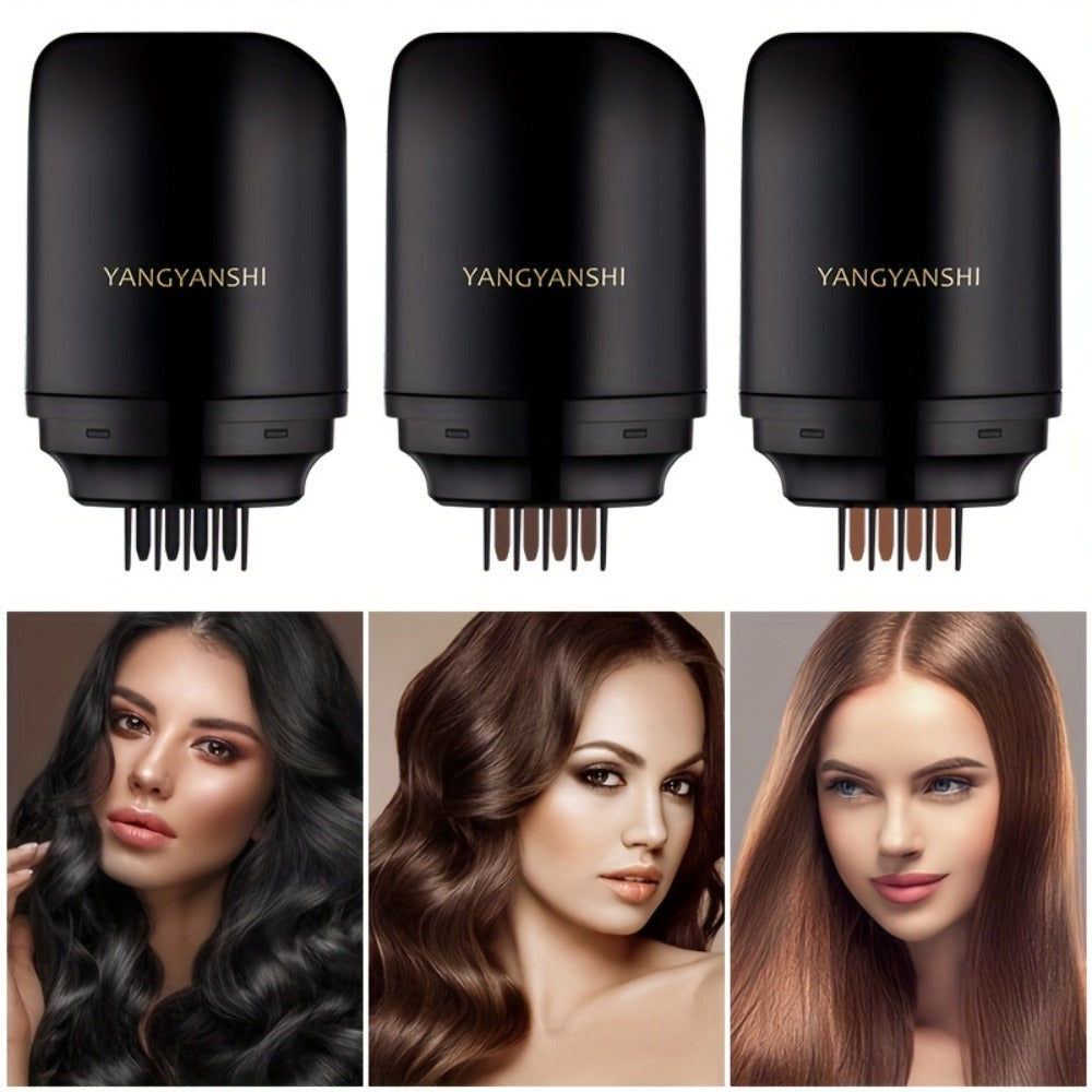 Root Touch Up Hair Dye Stick Instant Gray Hair Coverage Pen Waterproof Sweatproof Colorfast No Stain on Clothes Natural Black
