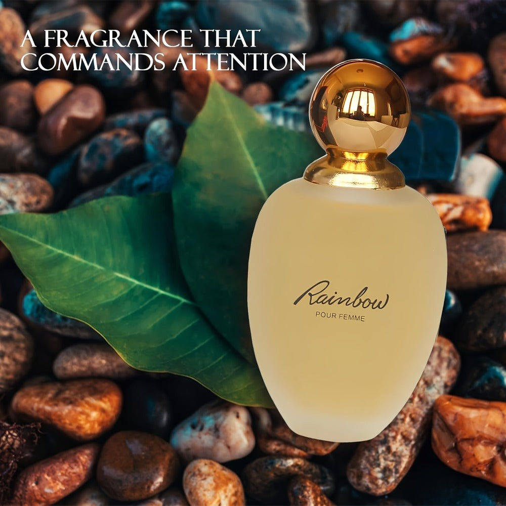 Eau de Parfum Rainbow for Women 100ml Natural Spray in Gold Bottle with Black Box for Daily Wear — image 2