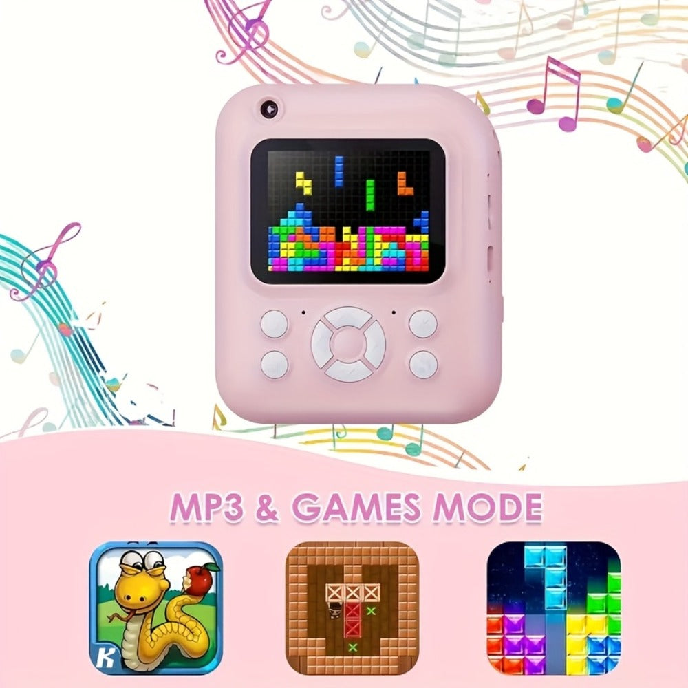 Kids Instant Print Camera 3-in-1 with MP3 & Games, 10x Zoom, 2.4" HD Screen, 32GB Card, Prints Photos in 1 Second — image 10
