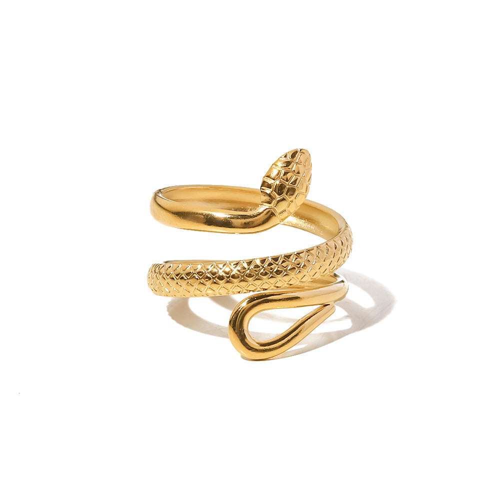 Retro style ring snake shaped ring women's ring fashionable temperament bracelet