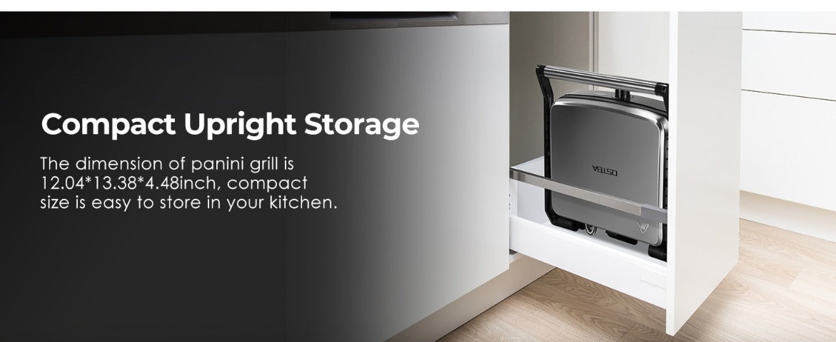 Panini Press Grill Indoor Sandwich Maker 4 Slice, Non-Stick 1200W Electric Grill with Temperature Control — image 20