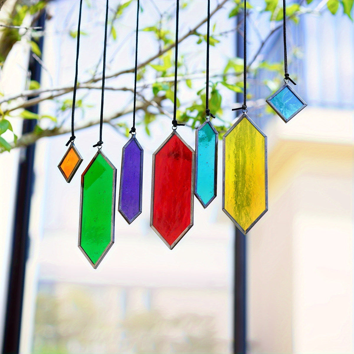 Glass Rainbow Suncatcher Hanging Ornament – Crystal Prism Window Sun Catcher for Garden, Patio & Home Decor — image 21