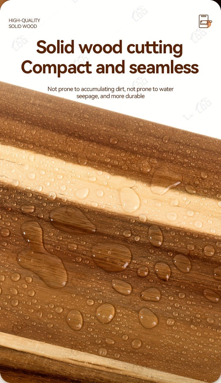 Extra-Long 36 x 11-Inch Wood-Color Charcuterie Board with Recessed Handles and Two Display Stands — image 20