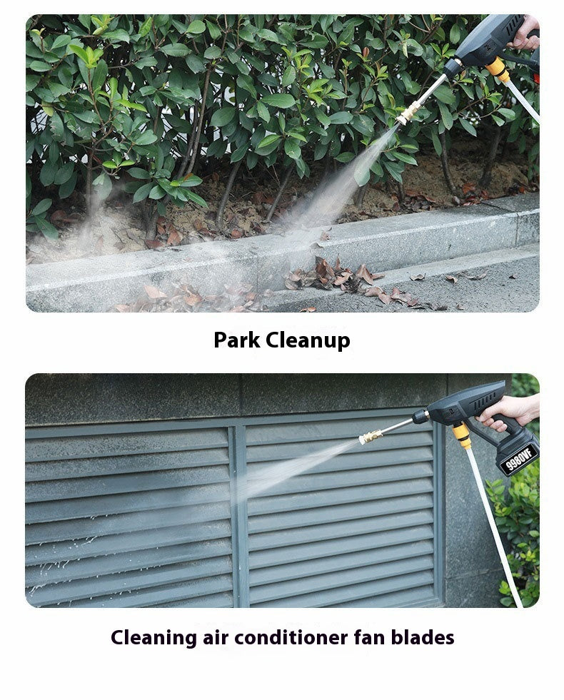Wireless Lithium Battery Car Washing Gun Portable High Voltage