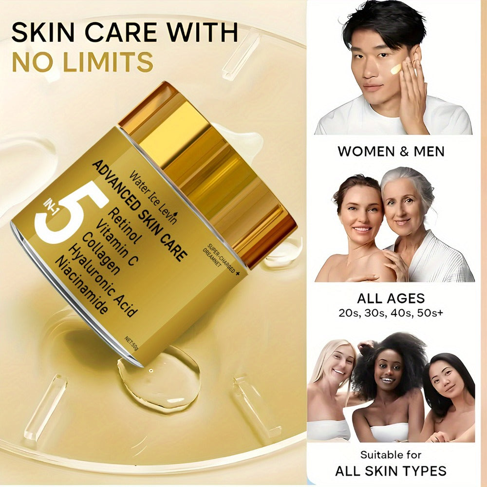 Face Cream Retinol Niacinamide 5-in-1 Formula with Vitamin C, Collagen and Hyaluronic Acid — image 4