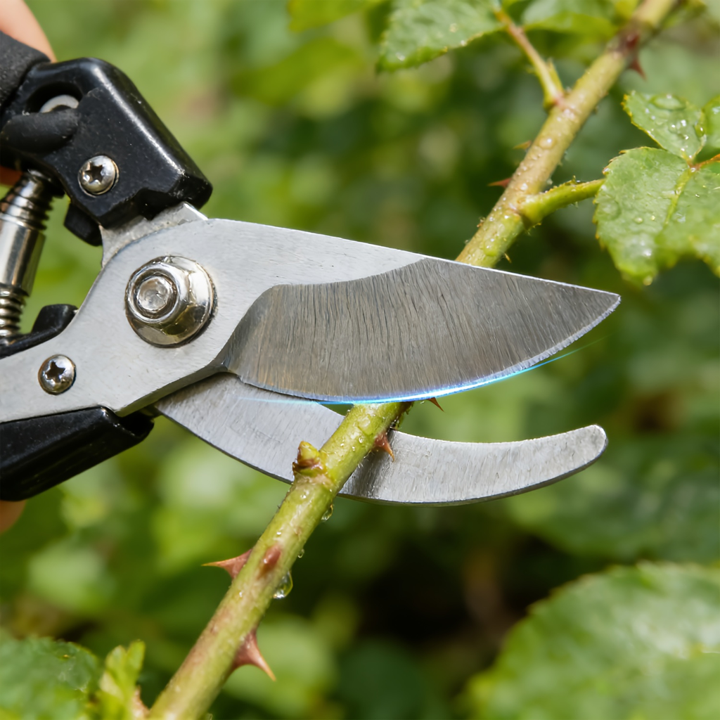 Stainless Steel Pruning Shears, 8.27 Inches with Sharpening Stone in One- or Two-Set Options — image 10