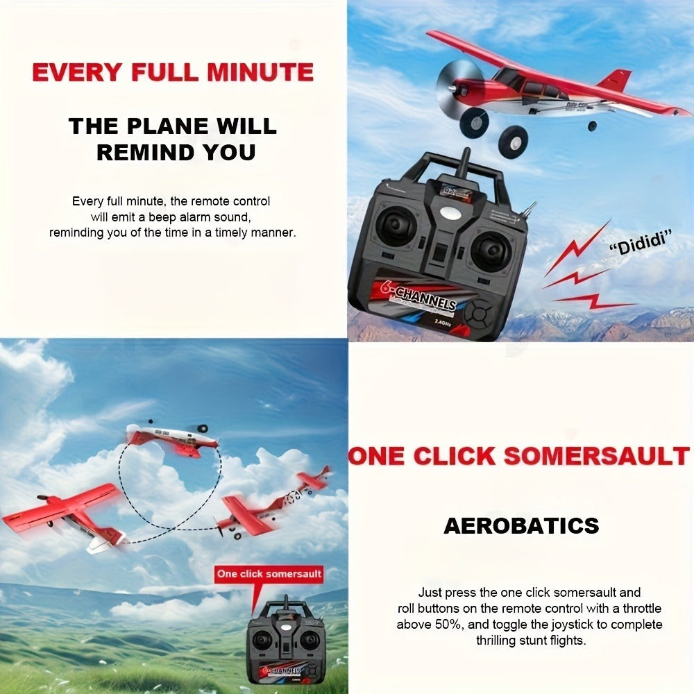 RC Airplane QIDI560 M7 Brushless Fixed Wing, 6-Channel 6-Axis Gyro Remote Control Plane with 3D Stunts — image 9