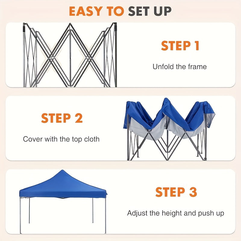 Pop Up Canopy 10x10 Outdoor Sun Shelter Party Tent 100 Sq Ft Shade — image 4