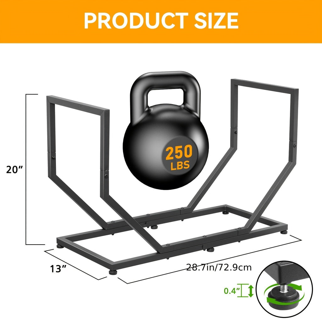 Firewood Rack Outdoor Indoor Heavy Duty Metal Log Holder with Adjustable Feet — image 5