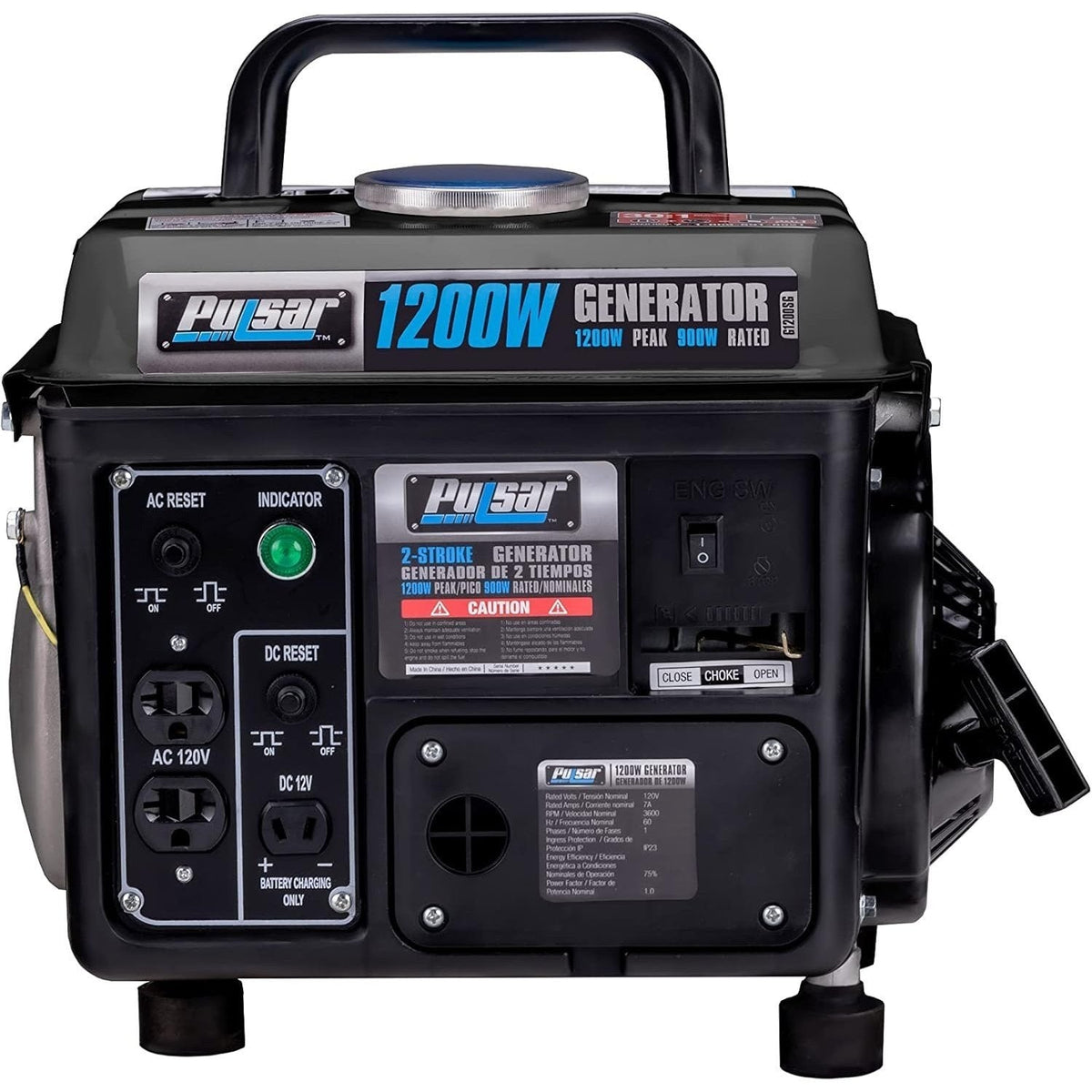 Portable Generator Gas Powered, Camping Emergency Tailgating Outdoor for Garden, Patio and Yard Use — image 3