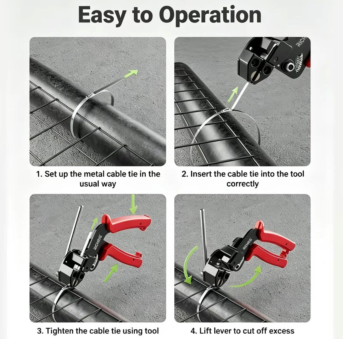 SteelTie Cable Tie Tool Set