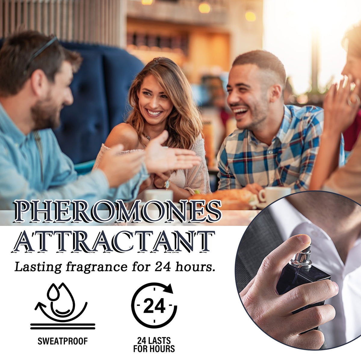 Pheromones Attractant, Natural Fresh Light Fragrance Lasting Fragrance Release Charm Niche Couple Dating Atmosphere Perfume